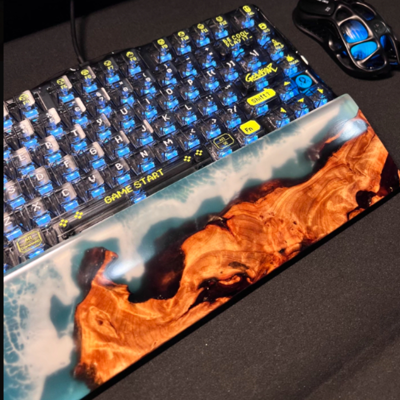 ที่รองข้อมือเรซิ่นลายคลื่นทะเล - Wrist Rest Wood บทวิจารณ์และราคา