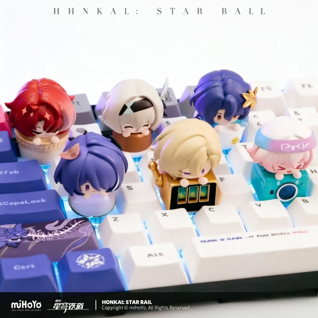 กล่องสุ่มคีย์แคป Mihoyo Honkai - Gaming Keyboard Esports บทวิจารณ์และราคา