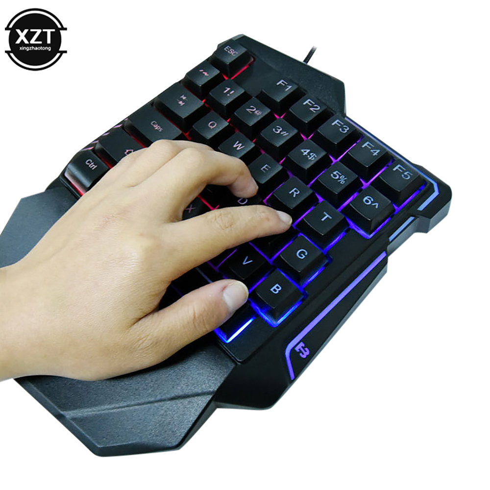 คีย์บอร์ดแบบใช้มือเดียวแบบ USB - Gaming Keyboard 1 Hand บทวิจารณ์และราคา