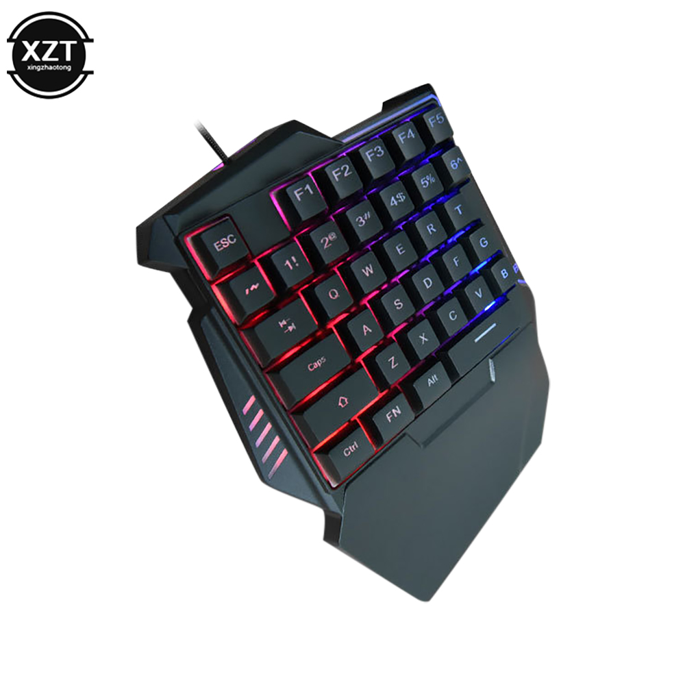 คีย์บอร์ดแบบใช้มือเดียวแบบ USB - Gaming Keyboard 1 Hand บทวิจารณ์และราคา