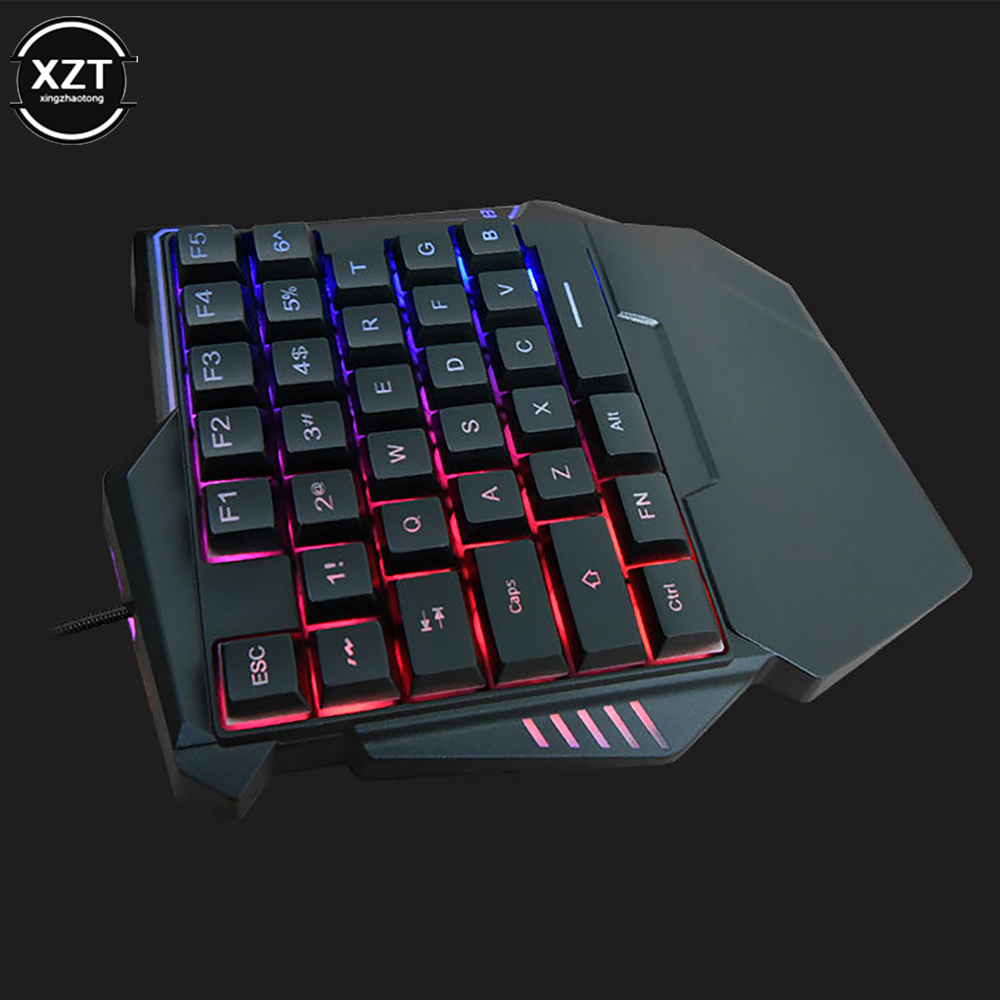 คีย์บอร์ดแบบใช้มือเดียวแบบ USB - Gaming Keyboard 1 Hand บทวิจารณ์และราคา