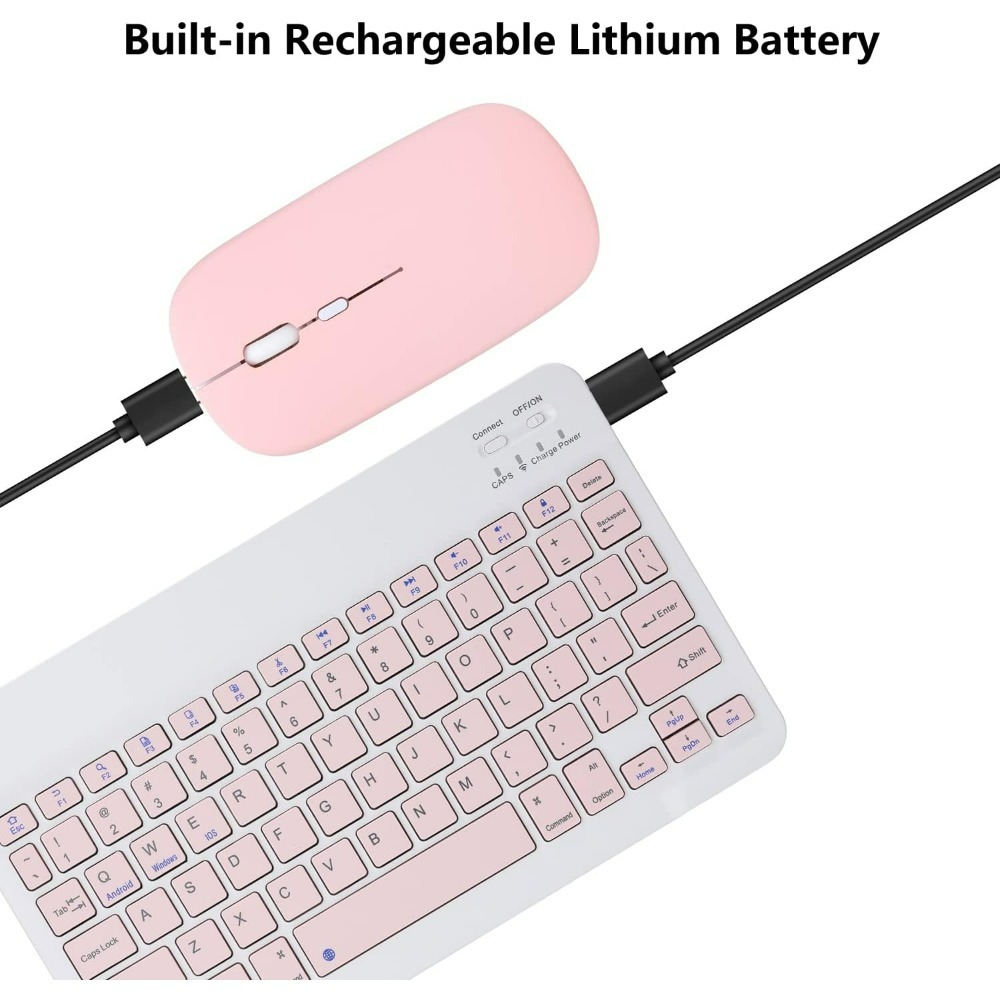 10 นิ้วคีย์บอร์ดไร้สายบลูทูธมิ - Gaming Keyboard Mechanical Wireless บทวิจารณ์และราคา