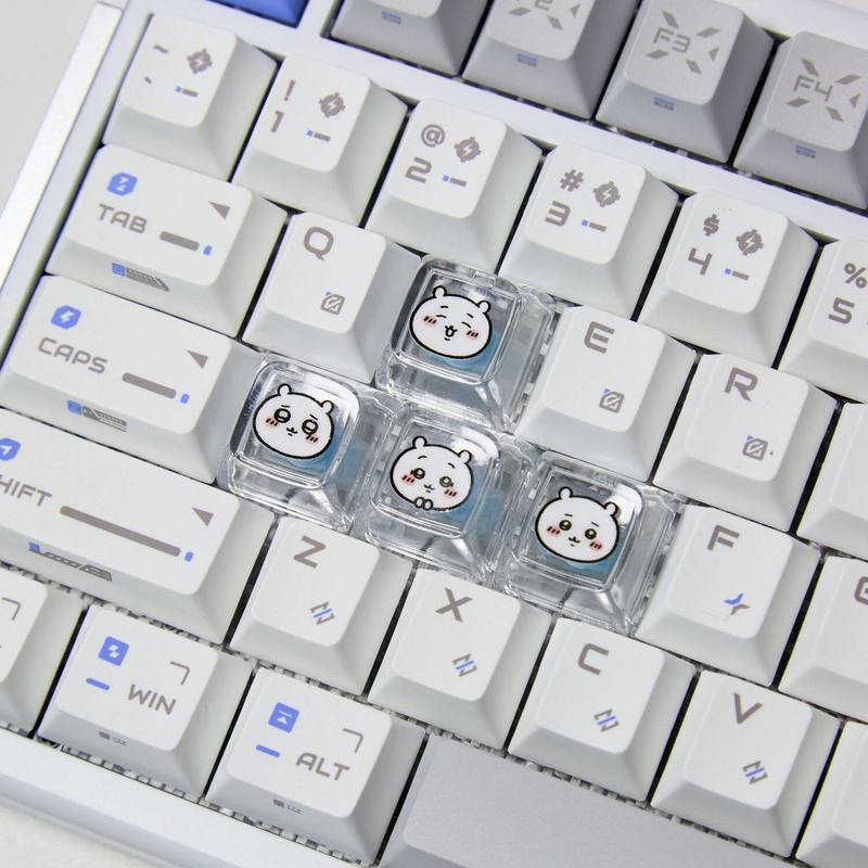 ชิคาวะ 4 ชิ้น คีย์แคปแบบโปร่งแ - Gaming Keyboard Affordable บทวิจารณ์และราคา