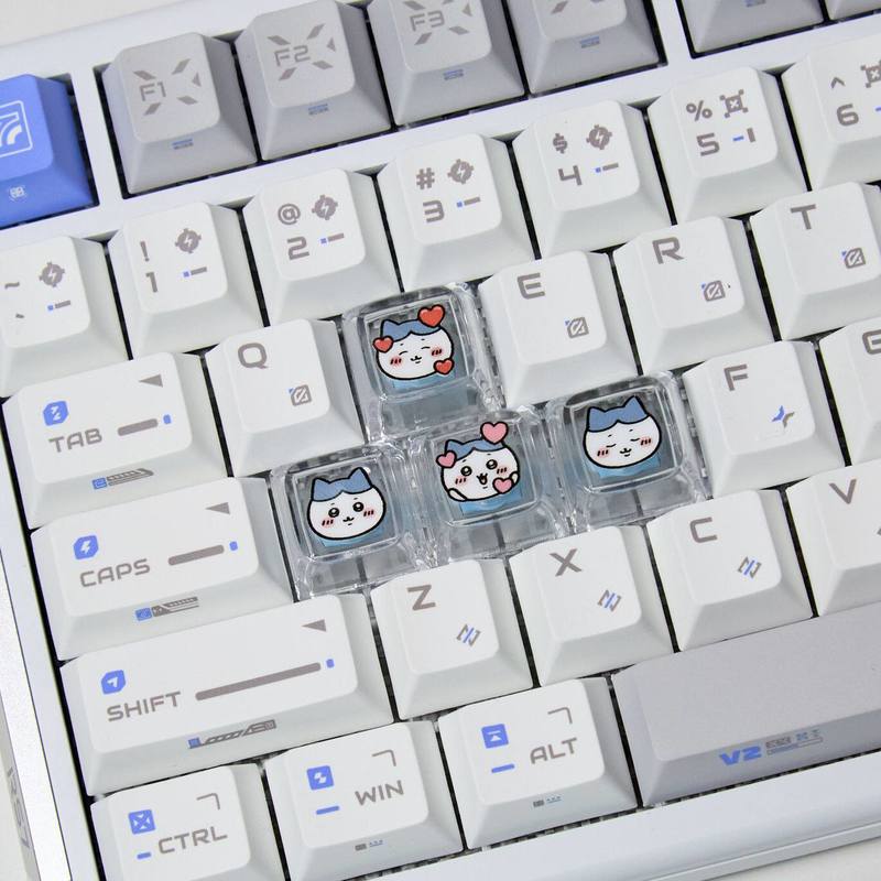 ชิคาวะ 4 ชิ้น คีย์แคปแบบโปร่งแ - Gaming Keyboard Affordable บทวิจารณ์และราคา