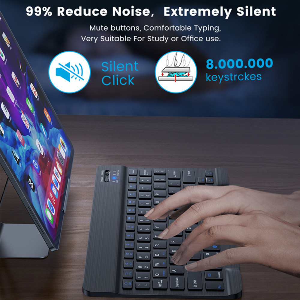 คีย์บอร์ดมินิบลูทูธไร้สายขนาด  - Gaming Keyboard Mechanical Wireless บทวิจารณ์และราคา
