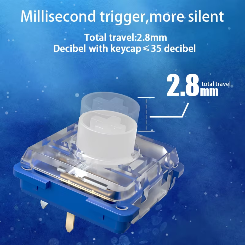 สวิตช์ Kailh Deep Sea Silent M - Gaming Keyboard Mini Mechanical บทวิจารณ์และราคา