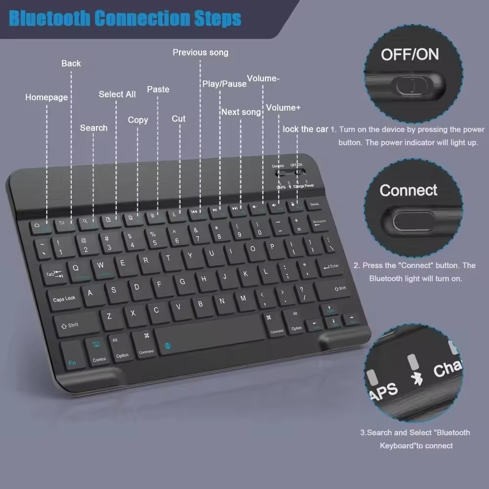 คีย์บอร์ดไร้สายบลูทูธ คีย์บอร์ - Gaming Keyboard Mechanical Wireless บทวิจารณ์และราคา