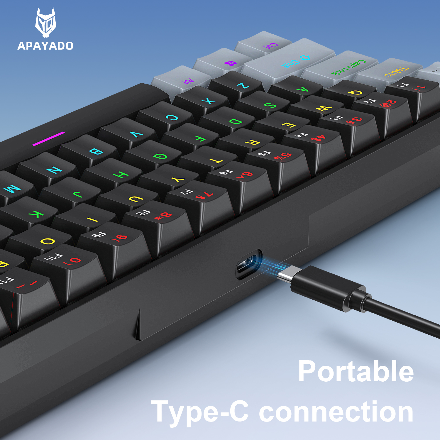 คีย์บอร์ดเกมมิ่งแบบมีสาย K61,  - Keyboard Gaming Blue Switch บทวิจารณ์และราคา