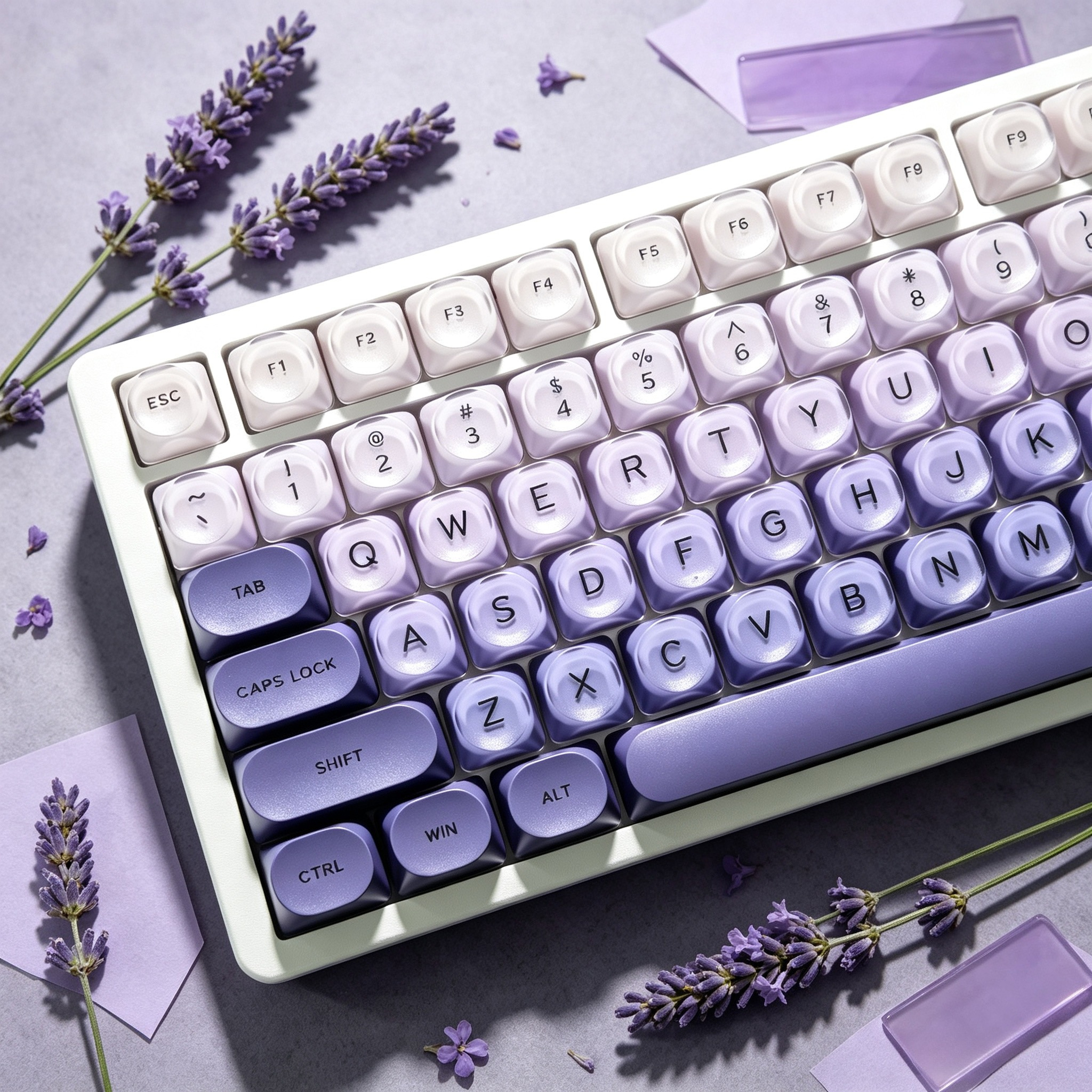 คีย์แคปคริสตัลไล่เฉดสีม่วงดำชม - Keyboard Gaming Black บทวิจารณ์และราคา