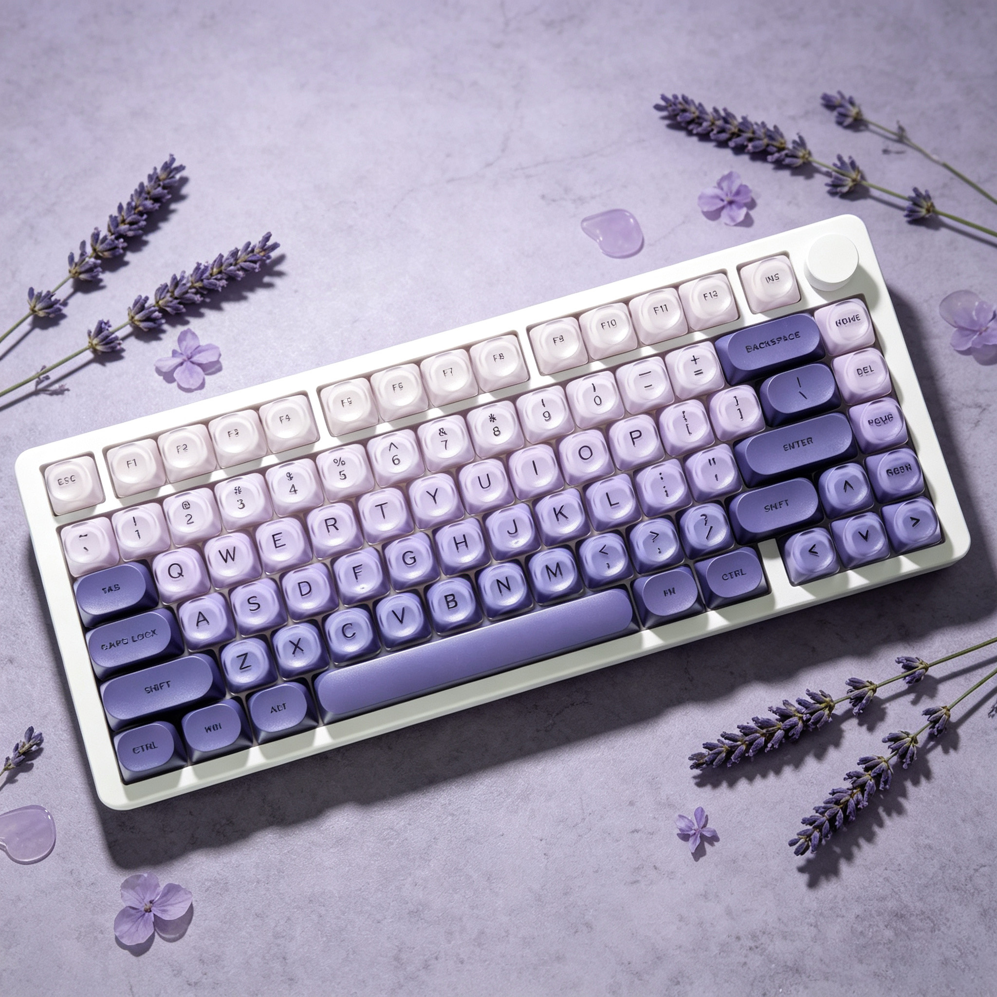คีย์แคปคริสตัลไล่เฉดสีม่วงดำชม - Keyboard Gaming Black บทวิจารณ์และราคา