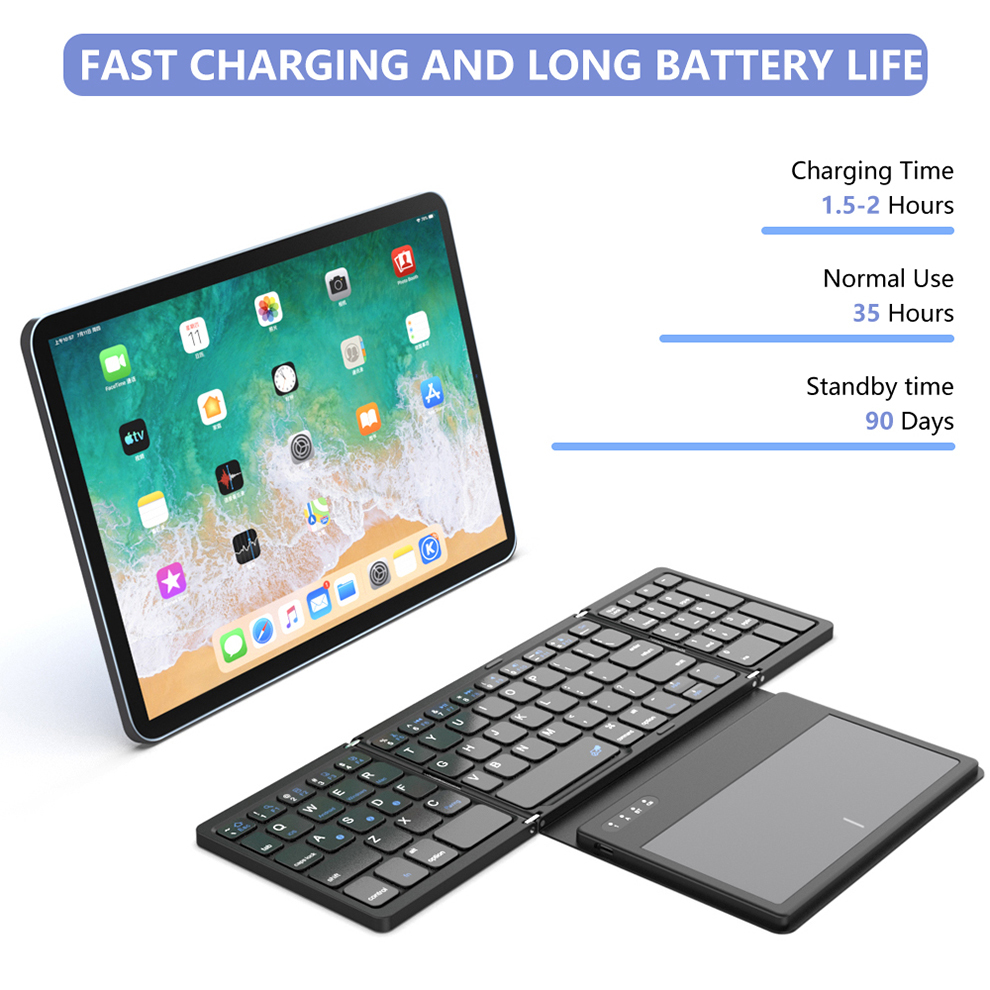 คีย์บอร์ดบลูทูธแบบพับได้ BOW พ - Gaming Keyboard Budget บทวิจารณ์และราคา