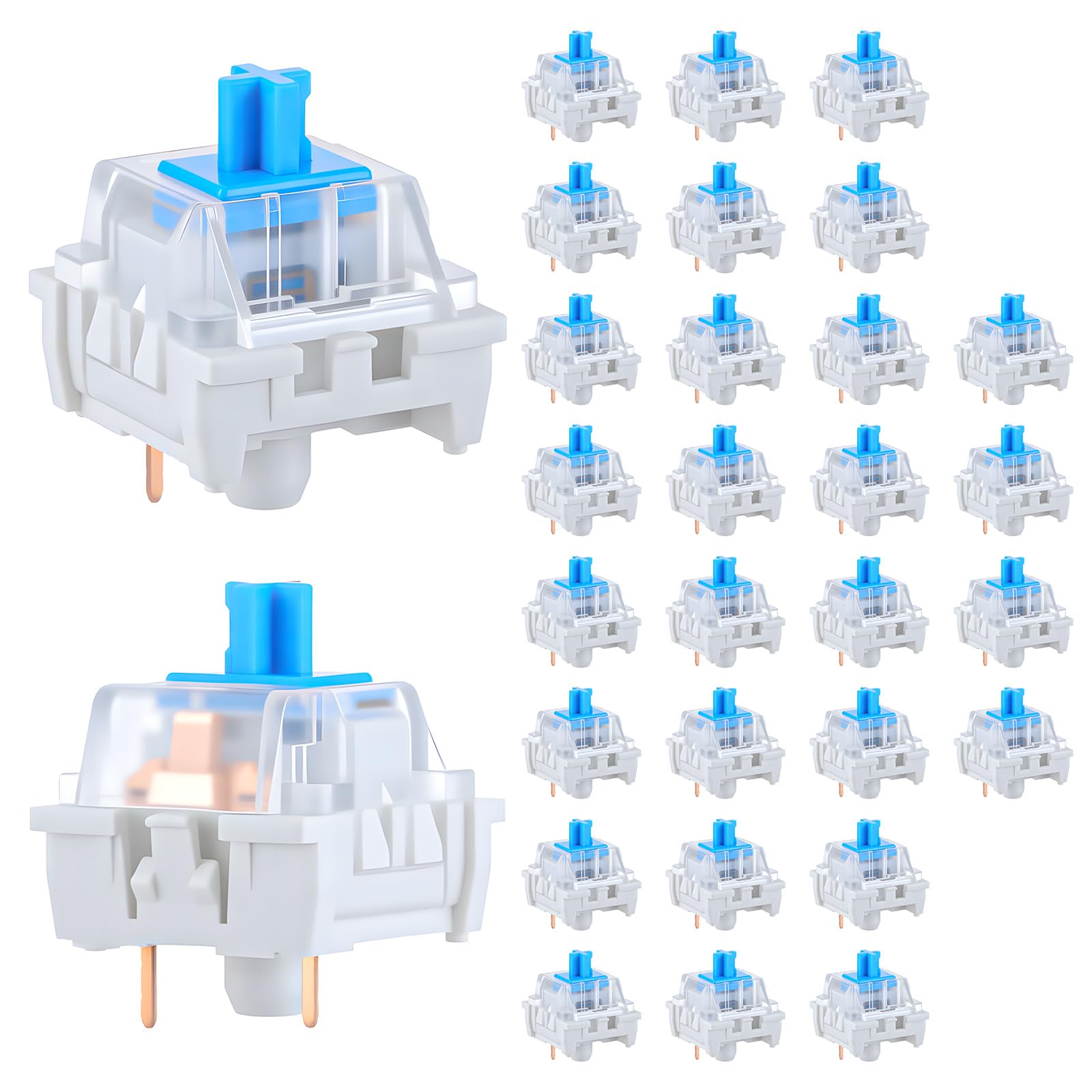 30 ชิ้นสวิตช์คีย์บอร์ดแบบกลไก  - Keyboard Gaming Blue Switch บทวิจารณ์และราคา