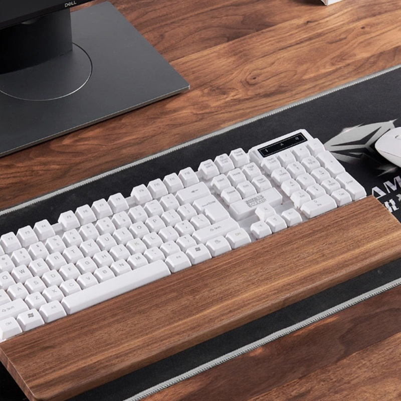 ตัวยึดแป้นพิมพ์ไม้วอลนัทสีดำสี - Wrist Rest Wood บทวิจารณ์และราคา