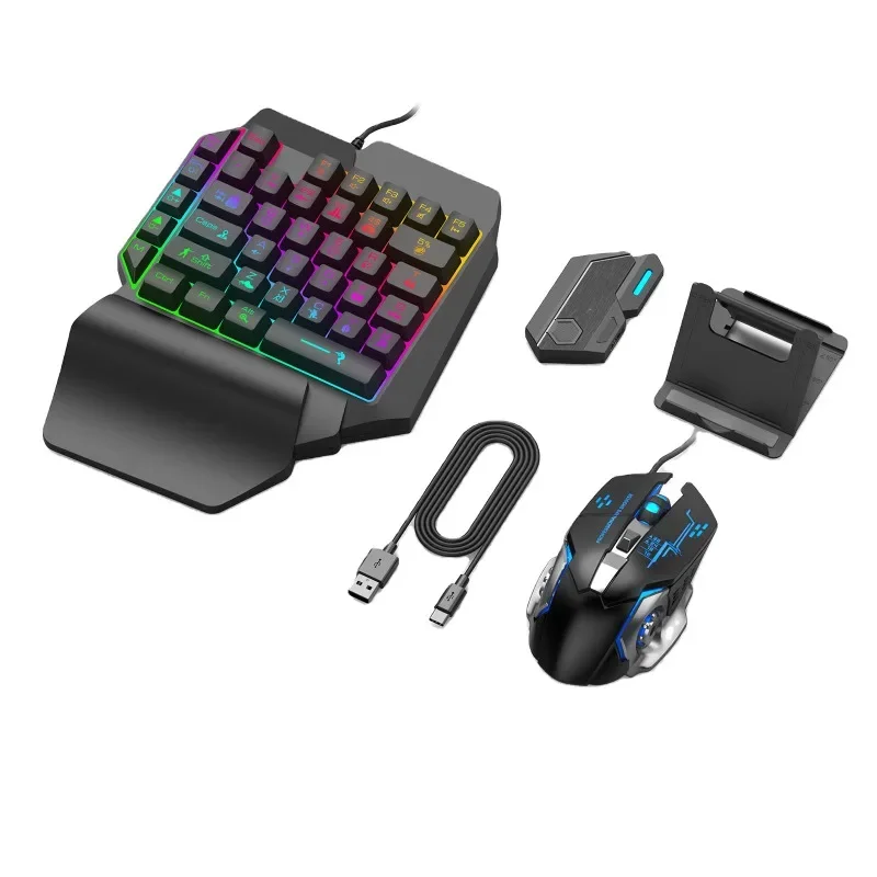 ชุดคีย์บอร์ดและเมาส์สำหรับเล่น - Gaming Keyboard 1 Hand บทวิจารณ์และราคา