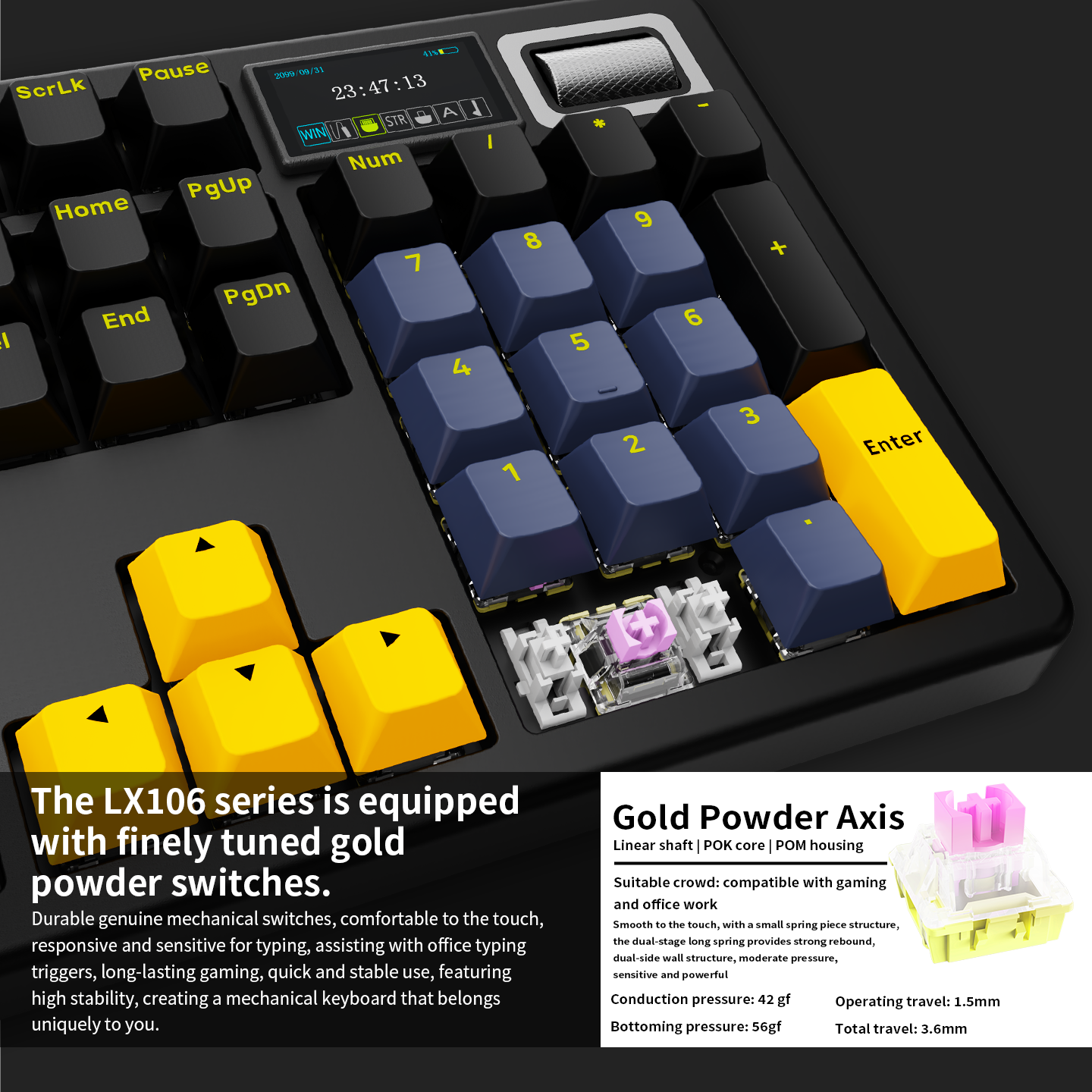 LDON LX106 คีย์บอร์ดไร้สาย 106 - Keyboard Gaming Blue Switch บทวิจารณ์และราคา