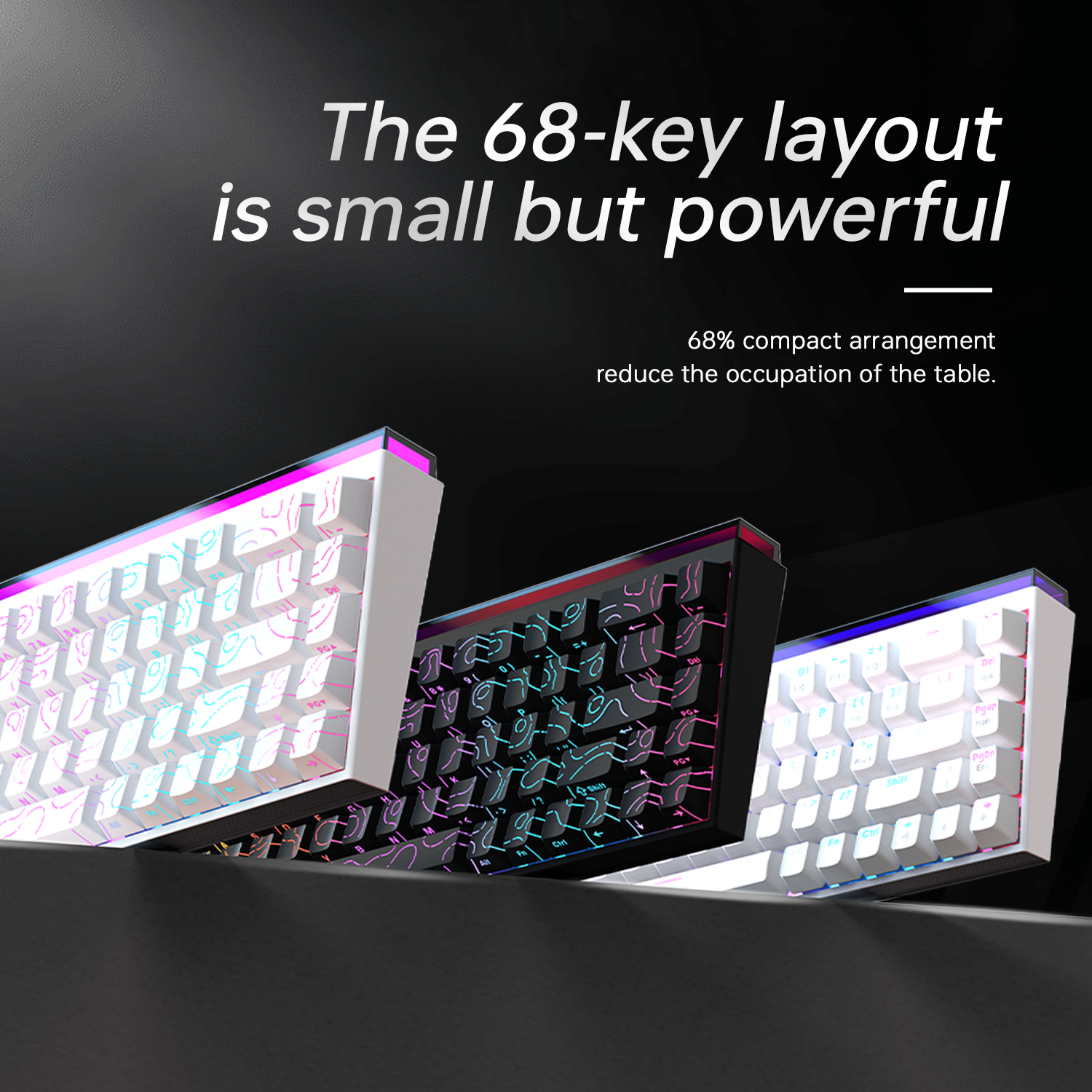 ใหม่ Ajazz Nacodex Nk68 คีย์บอ - Gaming Keyboard Blue Switches บทวิจารณ์และราคา