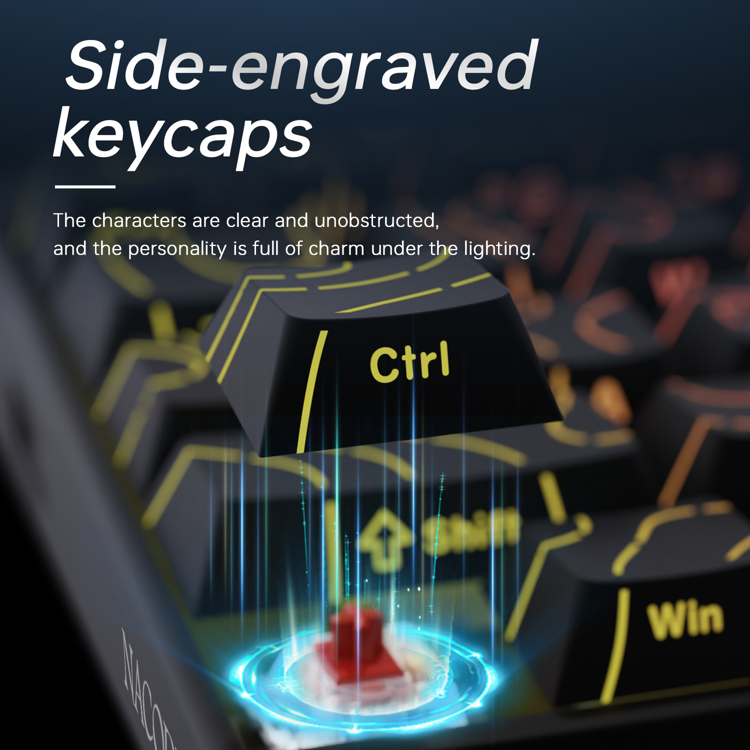ใหม่ Ajazz Nacodex Nk68 คีย์บอ - Gaming Keyboard Blue Switches บทวิจารณ์และราคา