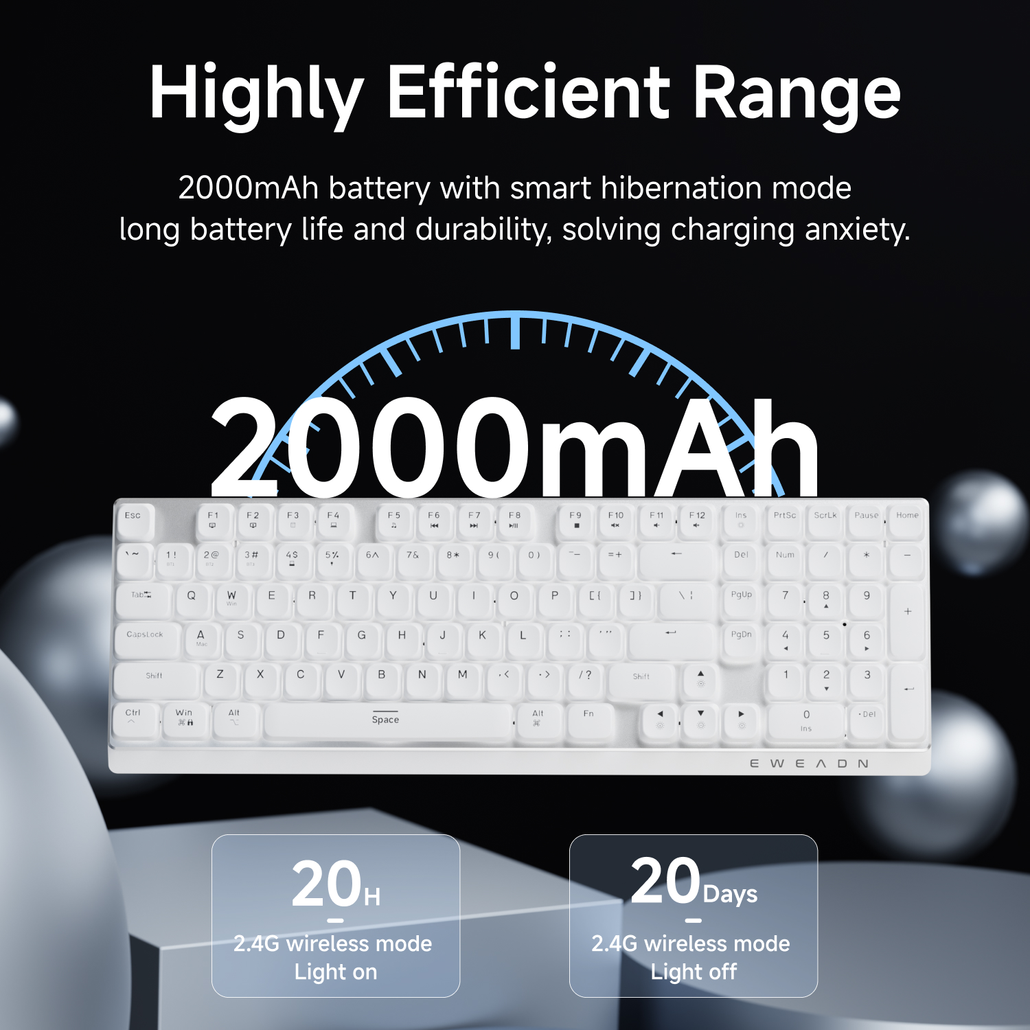 EWEADN คีย์บอร์ดเกมกลแบบ Low-P - Gaming Keyboard Ergo บทวิจารณ์และราคา