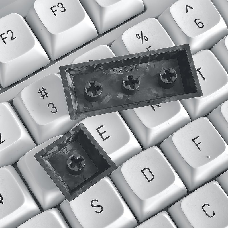 คีย์แคปคาร์บอนไฟเบอร์สีดำ 1 ชิ - Keyboard Gaming Black บทวิจารณ์และราคา