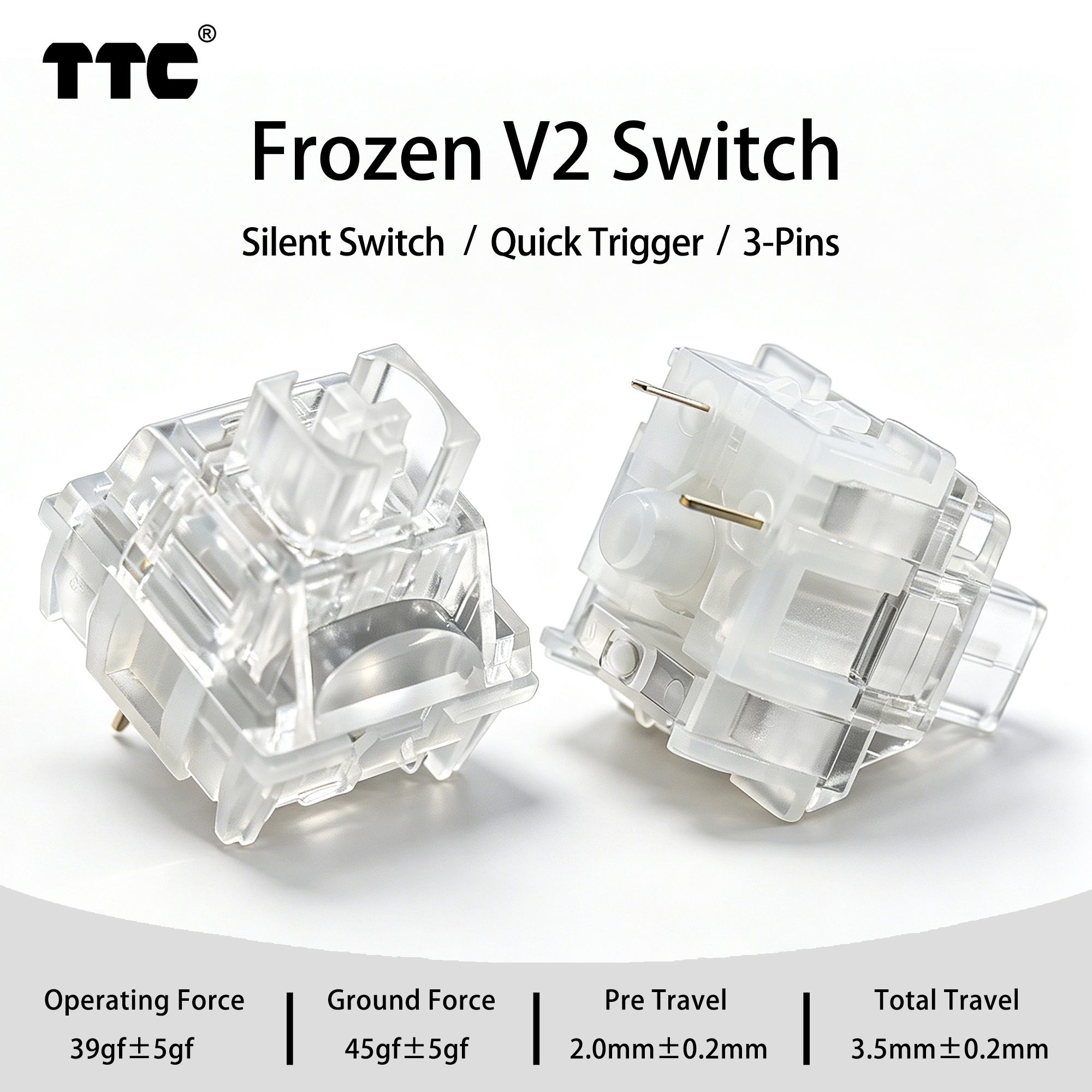 สวิตช์ TTC Frozen V2 Silent Sw - Gaming Keyboard Ergo บทวิจารณ์และราคา