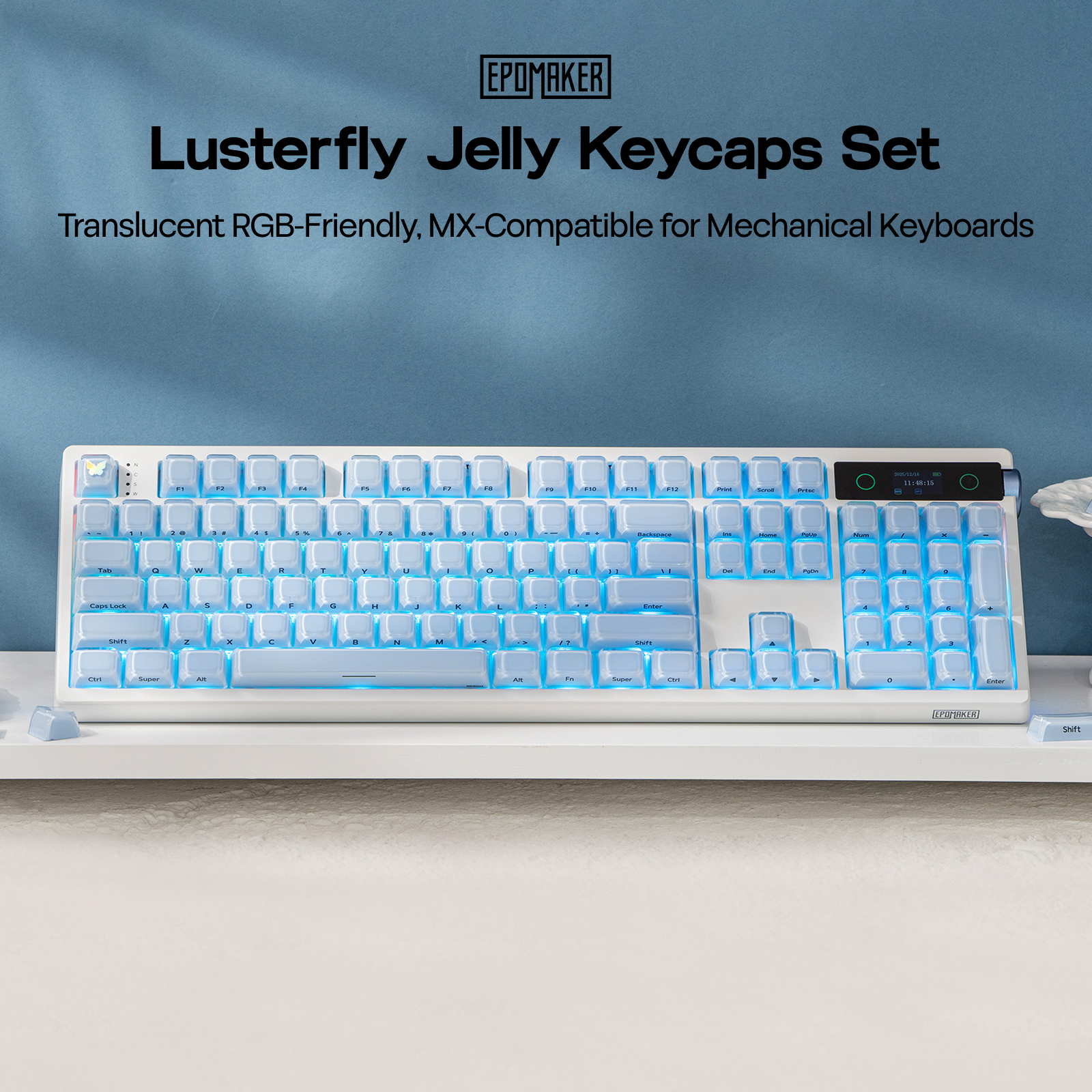 ชุดคีย์แคป EPOMAKER Lusterfly  - Gaming Keyboard Mechanical Wireless บทวิจารณ์และราคา
