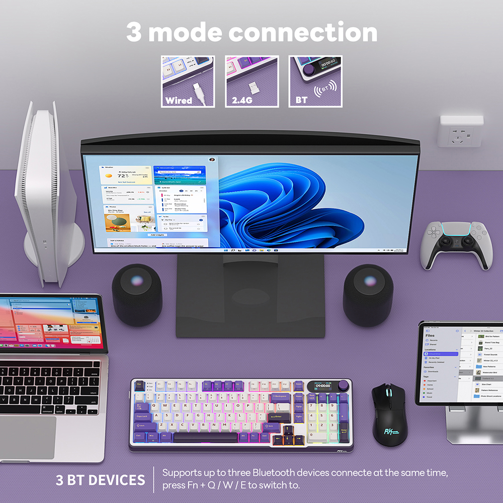 RK ROYAL KLUDGE S98 ไร้สาย Gam - Gaming Keyboard Budget บทวิจารณ์และราคา