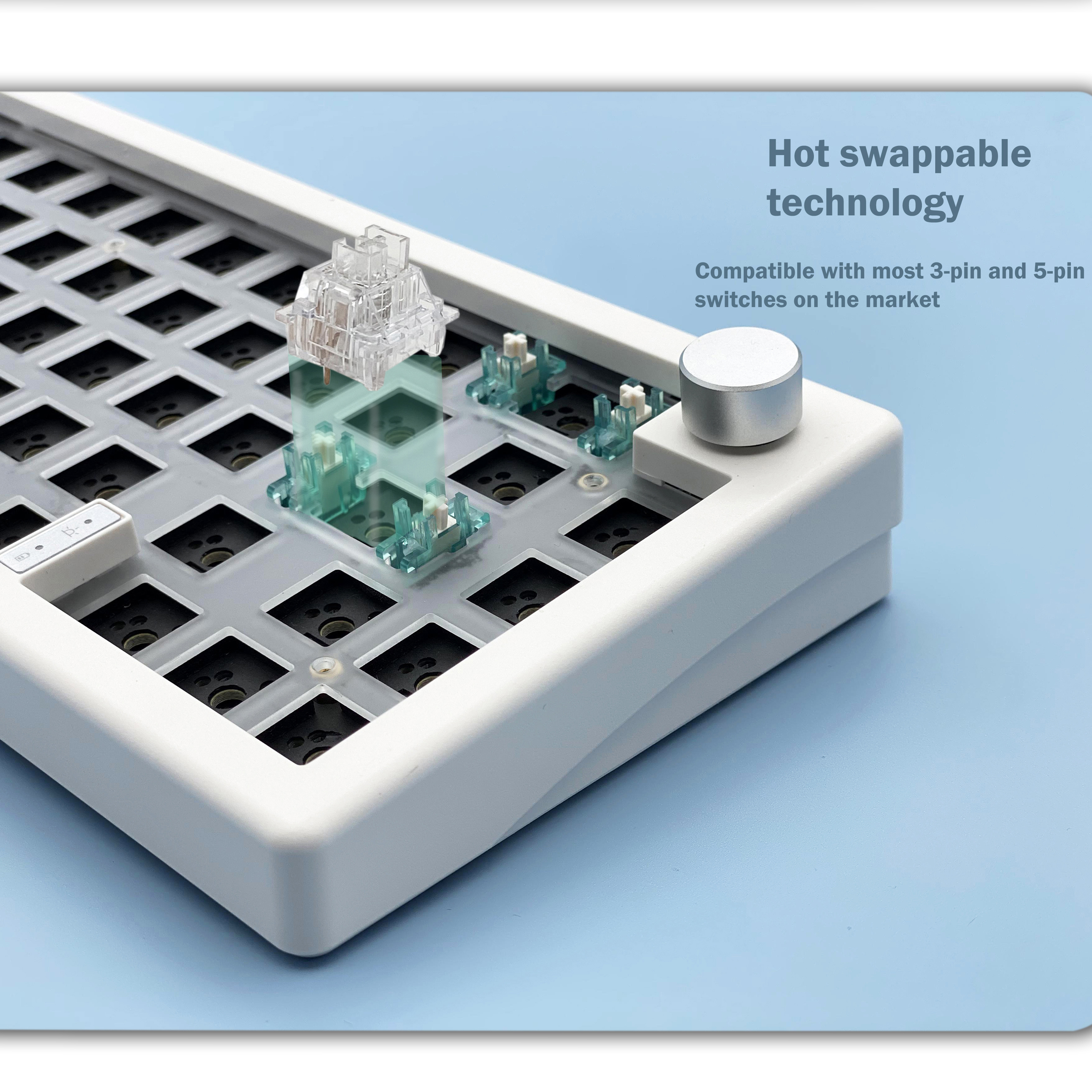 GMK67 65% ปะเก็นบลูทูธ 2.4G ไร - Hot Swap Pcb บทวิจารณ์และราคา
