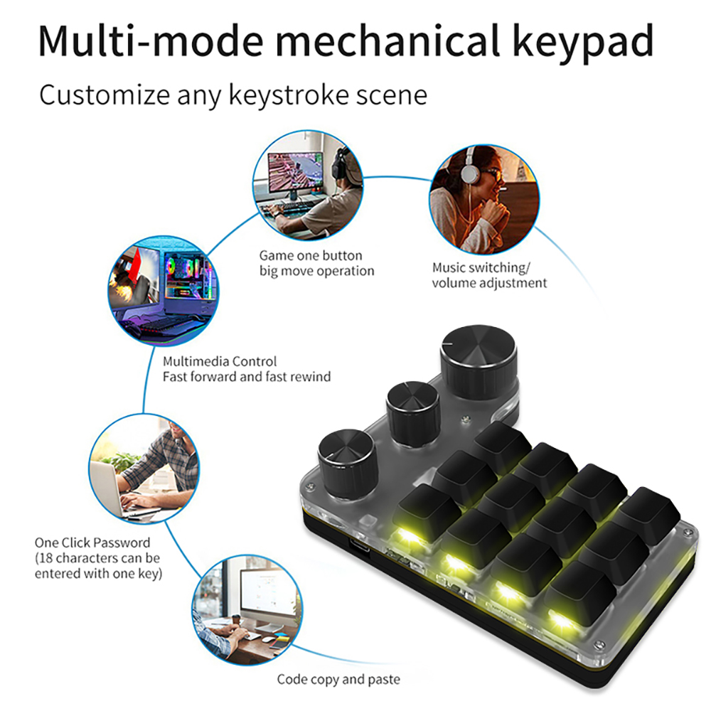 การเขียนโปรแกรมบลูทูธแป้นพิมพ์ - Gaming Keyboard Mini Mechanical บทวิจารณ์และราคา