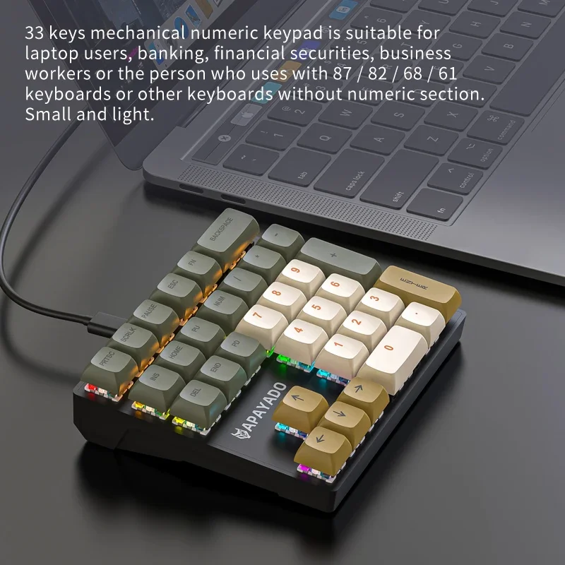 K33 แป้นพิมพ์ตัวเลขแบบมีสายพร้ - Gaming Keyboard 1 Hand บทวิจารณ์และราคา
