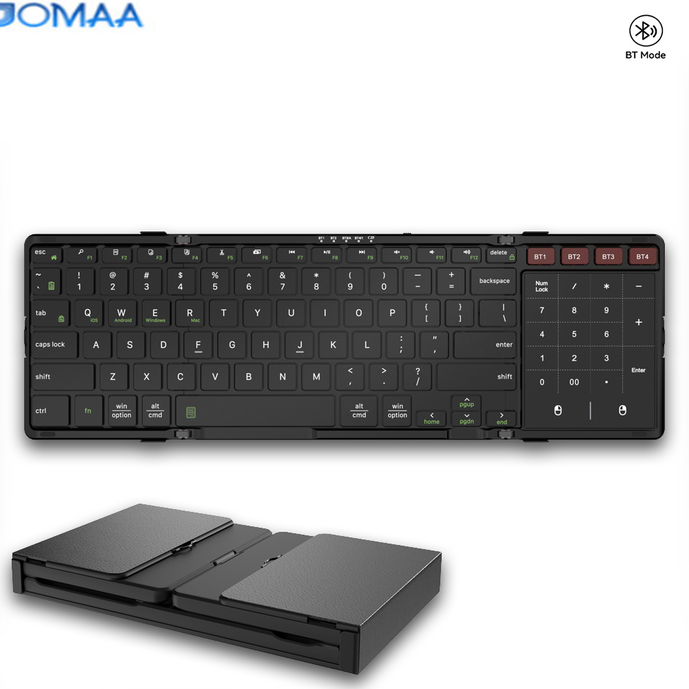 JOMAA คีย์บอร์ดบลูทูธแบบพับได้ - Gaming Keyboard Budget บทวิจารณ์และราคา