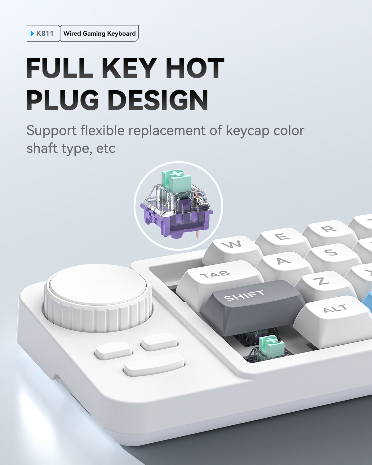 Hot Swap คีย์บอร์ดแบบมีสายพร้อ - Gaming Keyboard 1 Hand บทวิจารณ์และราคา